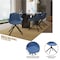 Leisuremod Markley Modern Leather Dining Swival Arm Chair in Light Blue ESCBL-26-BU - alternate 3