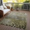 Homeroots 10' X 14' Brown Gray And Ivory Abstract Washable Indoor Outdoor Area Rug 603082 - alternate 6