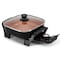 Megachef 8 Inch Electric Skillet with Lid in Black with Copper Coating MCS-2020 - alternate 5