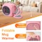 Edendirect 800 Watt 2 in 1 Space Heater Mug Warmer with 12H Auto Shut Off in Pink ZR-HQC-8PNK - alternate 3