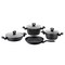 Korkmaz Nora 7 Piece Aluminum Nonstick Cookware Set in Black A2890 - alternate 1