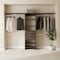 Homeroots 118" Dark Brown Manufactured Wood Closet System 535188 - alternate 5
