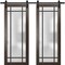 Sartodoors Sturdy Double Barn Door with Frosted Glass Planum 2112 84x80 (2* 42x80) Solid Core Modern Interior PLANUM2112DB-CA-84 x 80 (2* 42x80) - alternate 1