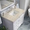 James Martin Vanities Brittany 36" Single Vanity in Bright White, w/ 3 CM Tajnar Eclos Top 655-V36-BW-3TJR - alternate 3