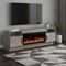 Homeroots 70in Gray Wood Fireplace Entertainment Center With Fireplace 723801 - alternate 3