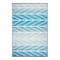 Homeroots 3' X 5' Aqua Geometric Machine Braided Distressed Area Rug With UV Protection 555601 - alternate 3