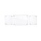 Azar Displays Floating Acrylic Gallery Wall Frame Set, 1" Stand off, White, 3PK 105707-WHT - alternate 1