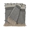 Homeroots 52" X 67" Beige and Black Woven Wool Throw Blanket 478516 - alternate 2