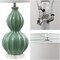 Jonathan Y Faye 28" Glass LED Table Lamp, Seafoam Green JYL5015A - alternate 2