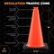 Xpose Safety Traffic Safety Cone, 18 in, PVC Plastic, No Collar, DOT Approved, Orange, 48 pk OTC18-48-X - alternate 5