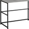 Homeroots 40" Gray and Black Wood and Metal Sled Computer Desk 489833 - alternate 3