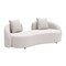 Homeroots 91" Beige Polypropylene Sofa 667650 - alternate 3