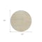 Homeroots 8' Sage Round Striped Washable Indoor Outdoor Area Rug 607976 - alternate 3