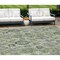 Homeroots 8' X 10' Artichoke Green And Fern Green Damask Washable Indoor Outdoor Area Rug 588169 - alternate 1