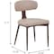 Leisuremod Dilenny Faux Leather Dining Chair - Modern Padded Side Chair with Steel Legs DC49TP - alternate 4