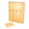 Megachef Adjustable Bamboo Drawer Storage and Organization Tray with Removable Knife Block 750122196M - alternate 2
