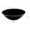 Smarty Had A Party 16 oz. Black with Gold Rim Organic Round Disposable Plastic Soup Bowls (120 Bowls), 120PK 9316-BG-CASE - alternate 3