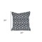 Homeroots 20" Black Geometric Cotton Throw Pillow 529286 - alternate 3