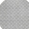 Homeroots 8' Gray And Ivory Round Geometric Washable Indoor Outdoor Area Rug 596191 - alternate 4