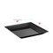 Smarty Had A Party 12" x 12" Black Square with Groove Rim Plastic Serving Trays (24 Trays), 24PK 7905-CASE - alternate 6