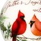 Homeroots Gather Together With Joy Cardinals Hand Painted Mouth Blown Glass Ornament 477534 - alternate 2