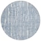 Homeroots 8' Blue And Ivory Round Abstract Washable Indoor Outdoor Area Rug 588506 - alternate 6