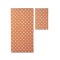 Homeroots Set of Six Orange And White Cotton Geometric Jacquard Towel Set, 6PK 662347 - alternate 2