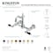Kingston Brass Two-Handle Wall Mount Bridge Kitchen Faucet, Oil Rubbed Bronze KS2445PKL - alternate 3