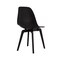 Homeroots Set of Four Black Heavy Duty Plastic Dining Side Chairs 565186 - alternate 3