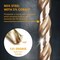 Powertec 1/8" & 3/16" Cobalt Drill Bits Assorted Size M35 HSS Jobber Length Twist Bits with 135 Deg Tip QDB2105 - alternate 3