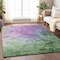 Homeroots 5' X 8' Purple Olive Green And Silver Abstract Washable Indoor Outdoor Area Rug 617366 - alternate 4