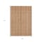 Homeroots 9' X 12' Rust Beige And Linen Striped Washable Indoor Outdoor Area Rug 616410 - alternate 2