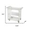 Homeroots Clear Acrylic Rolling Server Bar Cart 388954 - alternate 2
