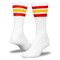 Railroad Sock Women's "Team Spirit" Striped Crew Socks - Red/Gold, 2PK 570S RD/GD - alternate 3