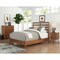Homeroots Brown Slat Back Solid Wood King Bed Frame 524799 - alternate 4