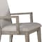 Homeroots Set of Two Gray Fabric And Solid Wood Dining Arm Chairs, 2PK 573285 - alternate 4