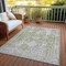 Homeroots 3' X 5' Artichoke Green Oriental Washable Indoor Outdoor Area Rug 607584 - alternate 4
