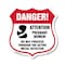 Signmission Pregnant Women Shield Sign Danger! Atten, 6 Inch X 6 Inch, Plastic Sign SHI-P-6-433 - alternate 1