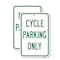 Signmission Cycle Parking Only, 18'' X 24'' 2 Signs, Heavy Gauge Aluminum, 2PK A-1824-2PACK-25267 - alternate 1