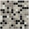 Apollo Tile Mingles 12 in. x 12 in. Glossy Gray and Black Glass Mosaic Wall and Floor Tile 20 sqft/case, 20PK MIX2088GR730A - alternate 1