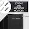 Acrimet Vertical Triple File Folder Holder Organizer, File Sorter (Plastic) (Black Color) 864.4 - alternate 3