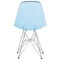 Leisuremod Cresco Plastic Dining Side Chair, Transparent Blue CR19TBU - alternate 4