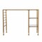 Homeroots 43" Clear and Gold Glass Writing Desk 402040 - alternate 2