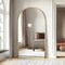 Homeroots 71" Gold Arch Aluminum Framed Standing Mirror 565019 - alternate 1