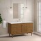 James Martin Vanities Laurent 60" Single Vanity, Honey Oak w/ 3 CM White Zeus Silestone Top 545-V60S-HNO-3WZ - alternate 6