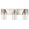 Jonathan Y Irving 22" 3-Light Seeded Glass/Iron Modern Contemporary LED Vanity Light, Nickel JYL7557A - alternate 6