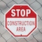 Signmission Stop Construction Area, 10 Inch X 10 Inch, Aluminum Metal Signs OC-A-10-43 - alternate 3