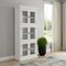 Homeroots 35in White Solid Wood Frame Standard Accent Cabinet With Six Shelves 397839 - alternate 3