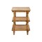 Homeroots 24" Natural Solid Wood End Table With Two Shelves 632710 - alternate 2