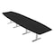 Skutchi Designs 16ft Boat Conference Table With Power | Harmony Series | 16 Person Meeting Room Table HAR-BOT-48X192-T-U999ST19-NA - alternate 1
